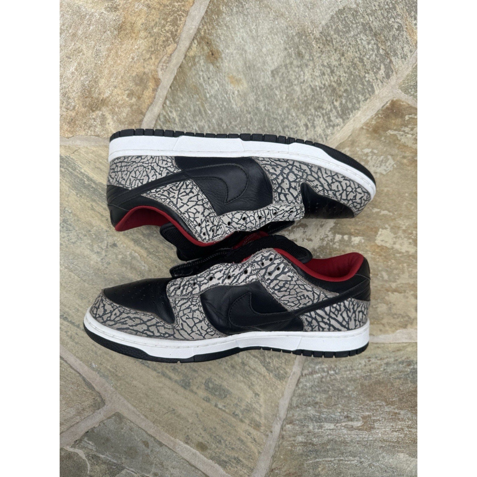 Nike Supreme SB Dunk Low ‘Black Cement’ - Size 10.5