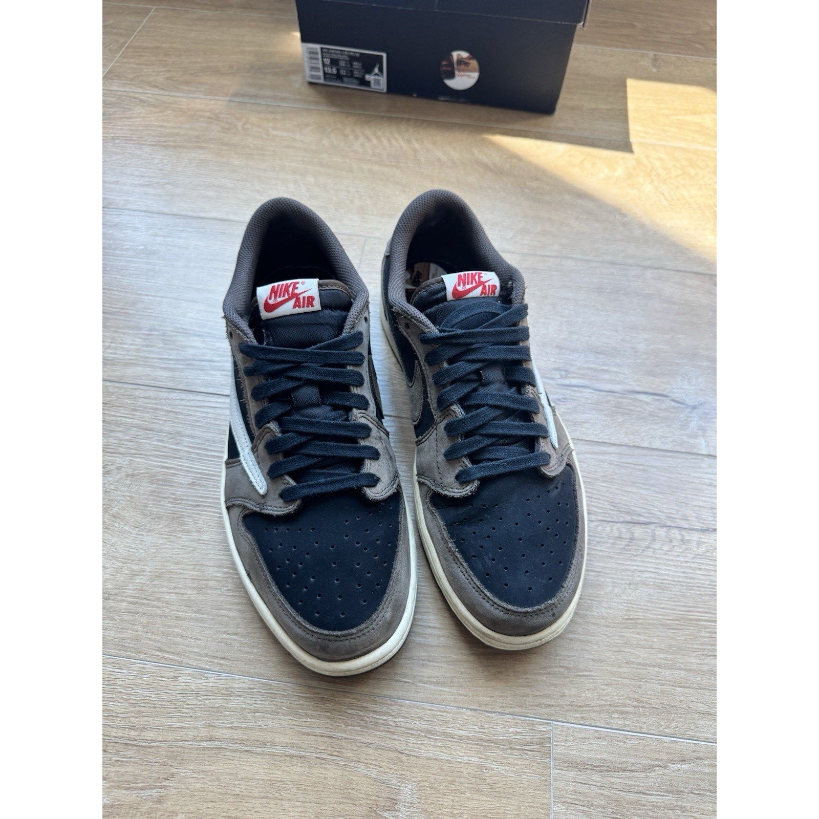 Travis Scott x Air Jordan 1 Retro OG SP Low Velvet Brown - Size 10