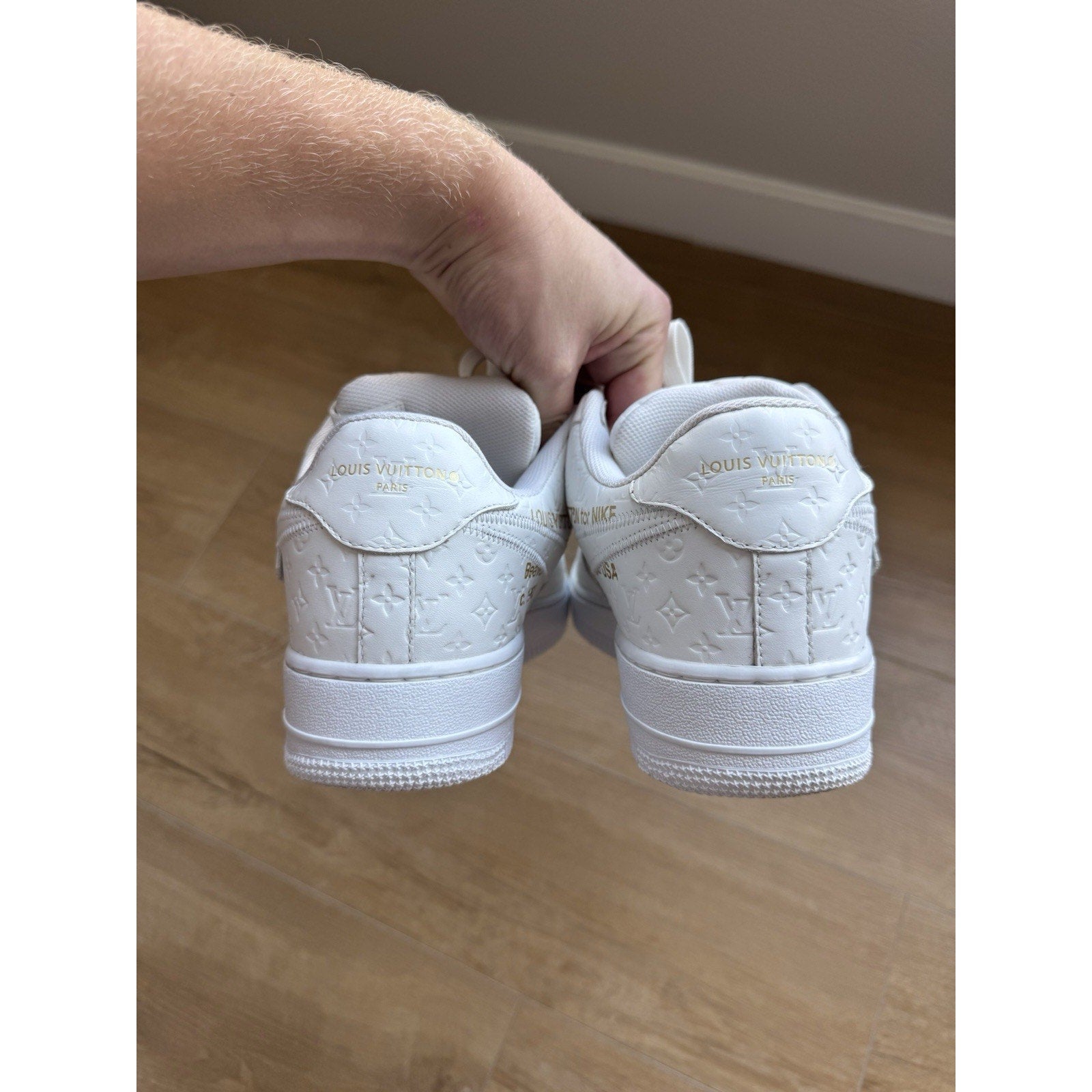 Nike Louis Vuitton x Air Force 1 Low Triple White - Size 10US