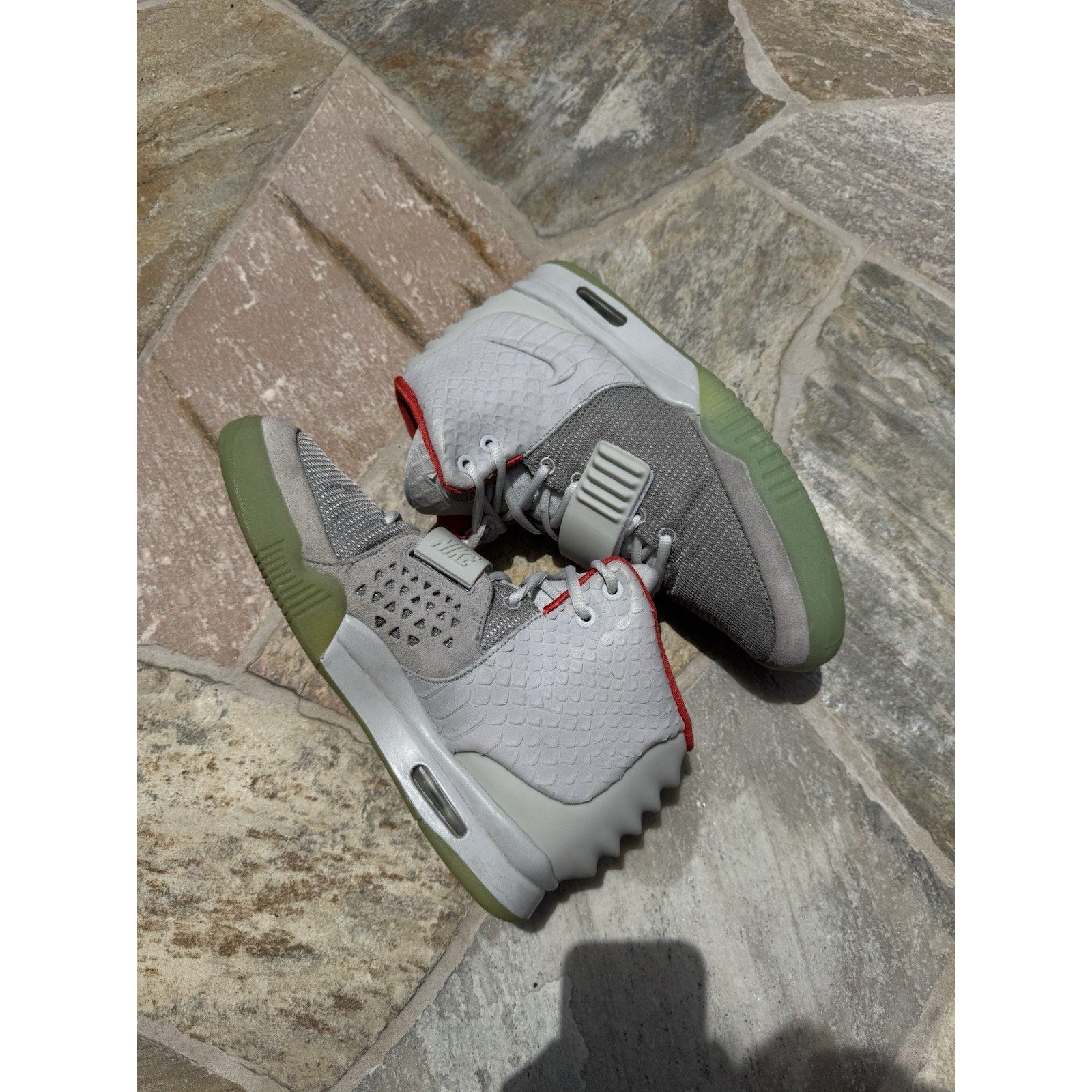 Nike Air Yeezy 2 NRG Pure Platinum - Size 9.5