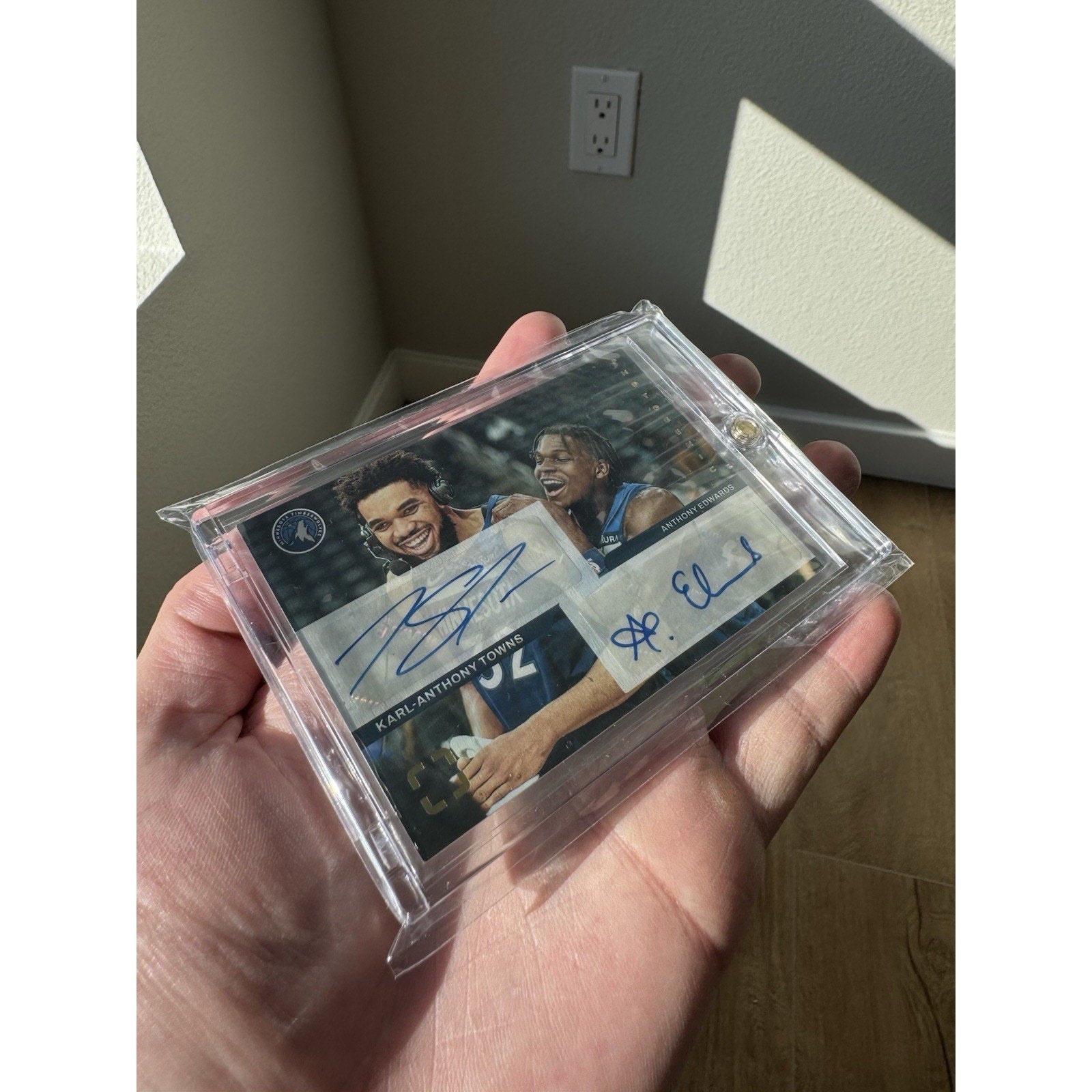 2021-22 Photogenic Anthony Edwards Karl-Anthony Towns Dual Autograph