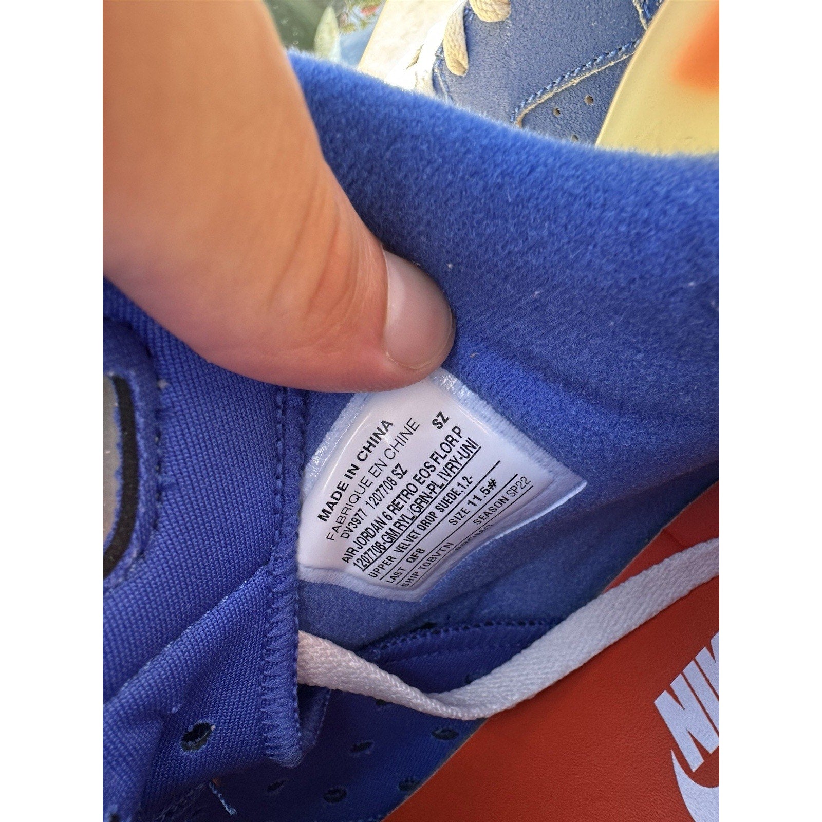 Jordan 6 Florida Gator PE - Size 11.5
