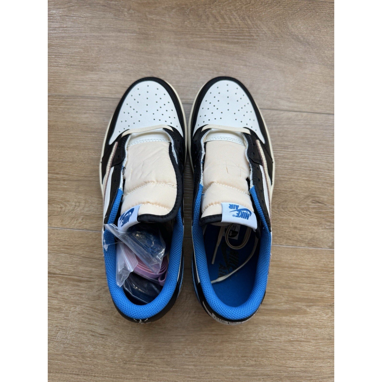 Jordan 1 Retro x Fragment Design x Travis Scott Low Blue - Size 8