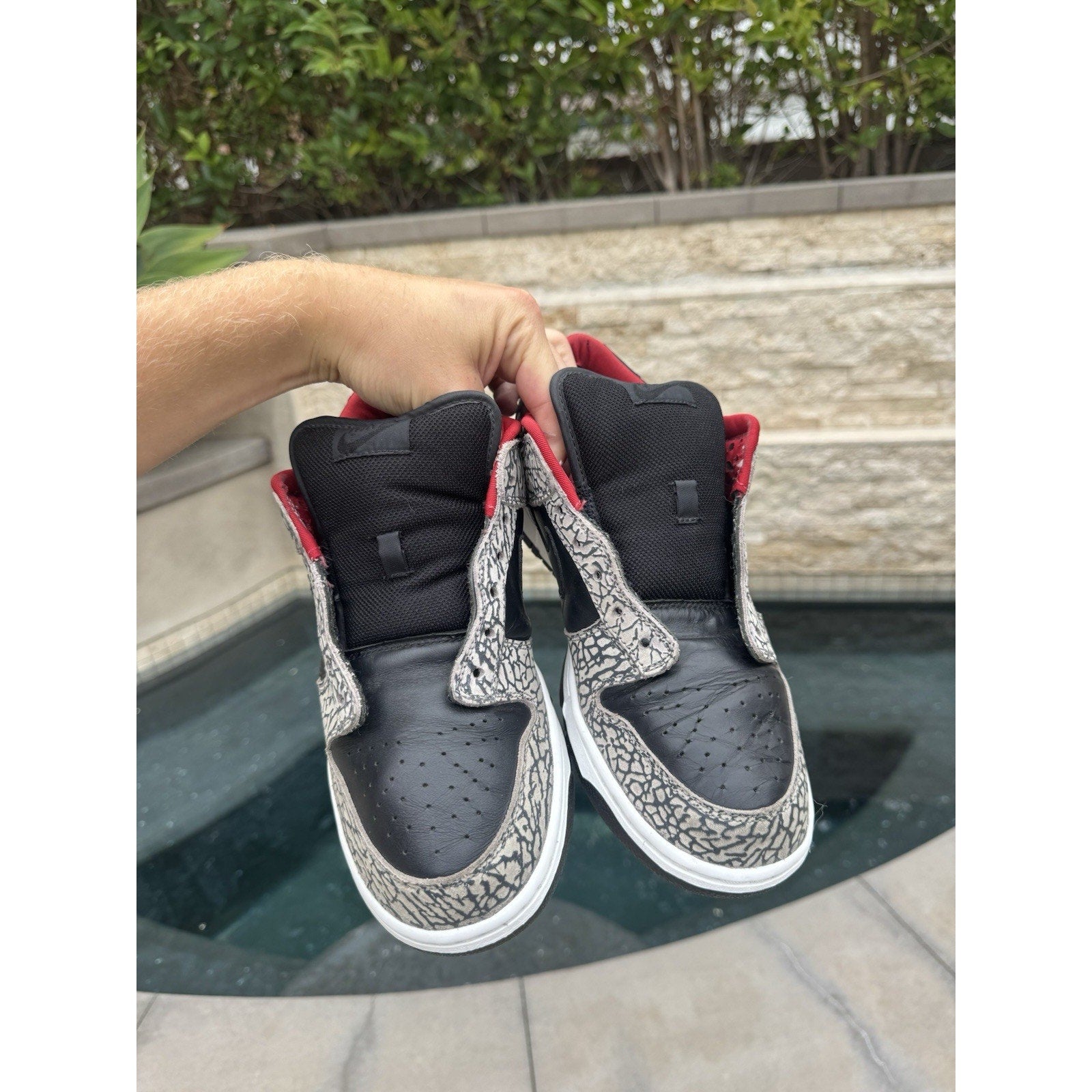Nike Supreme SB Dunk Low ‘Black Cement’ - Size 10.5