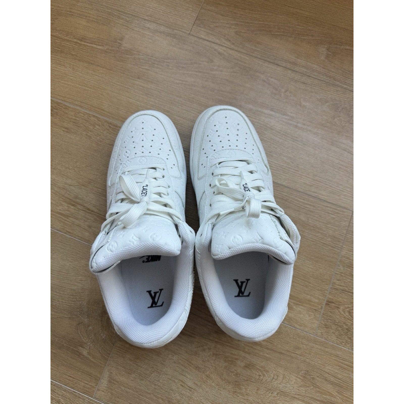 Nike Louis Vuitton x Air Force 1 Low Triple White - Size 10US