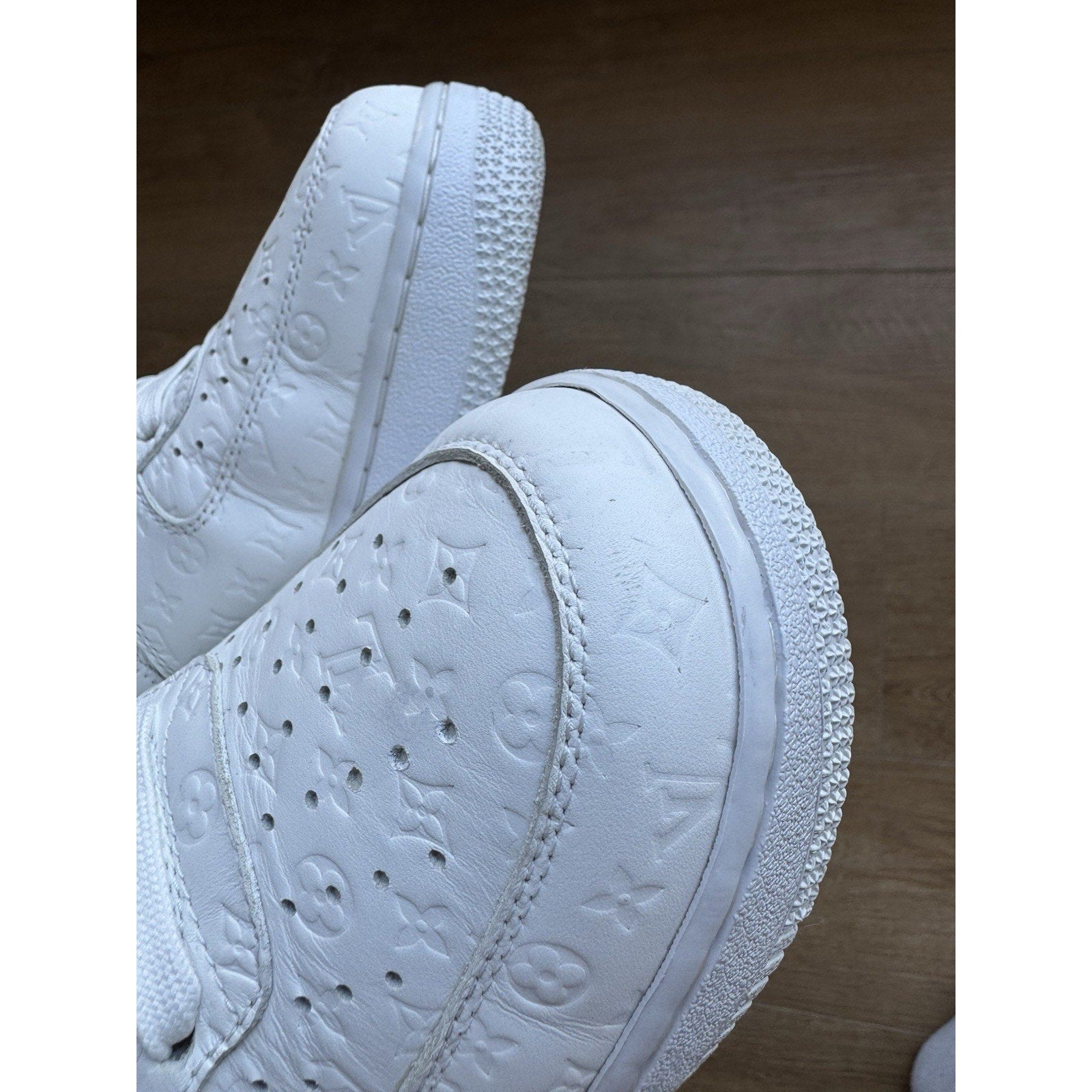 Nike Louis Vuitton x Air Force 1 Low Triple White - Size 10US