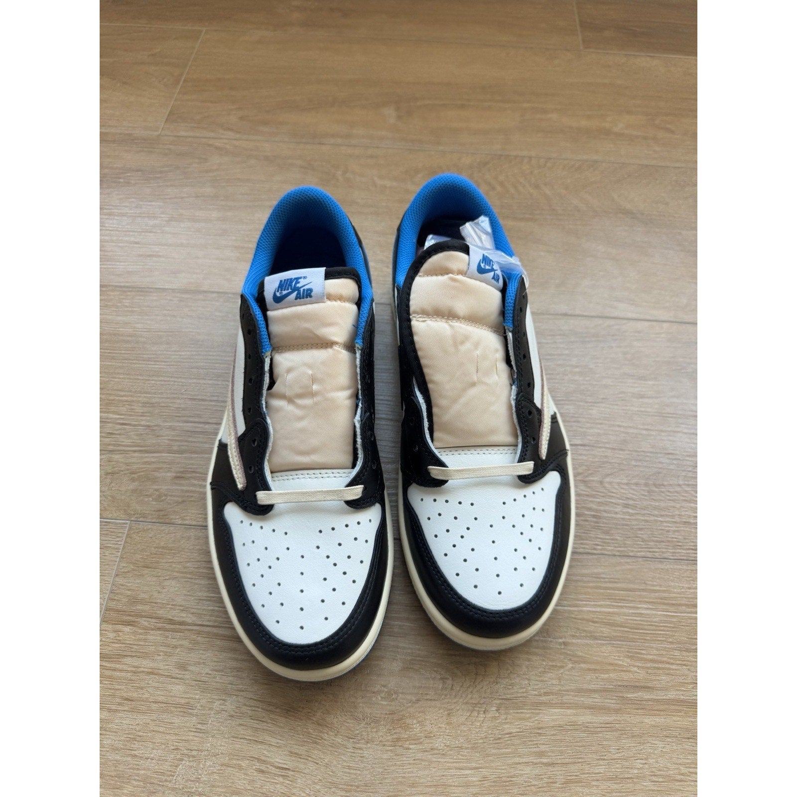 Jordan 1 Retro x Fragment Design x Travis Scott Low Blue - Size 8