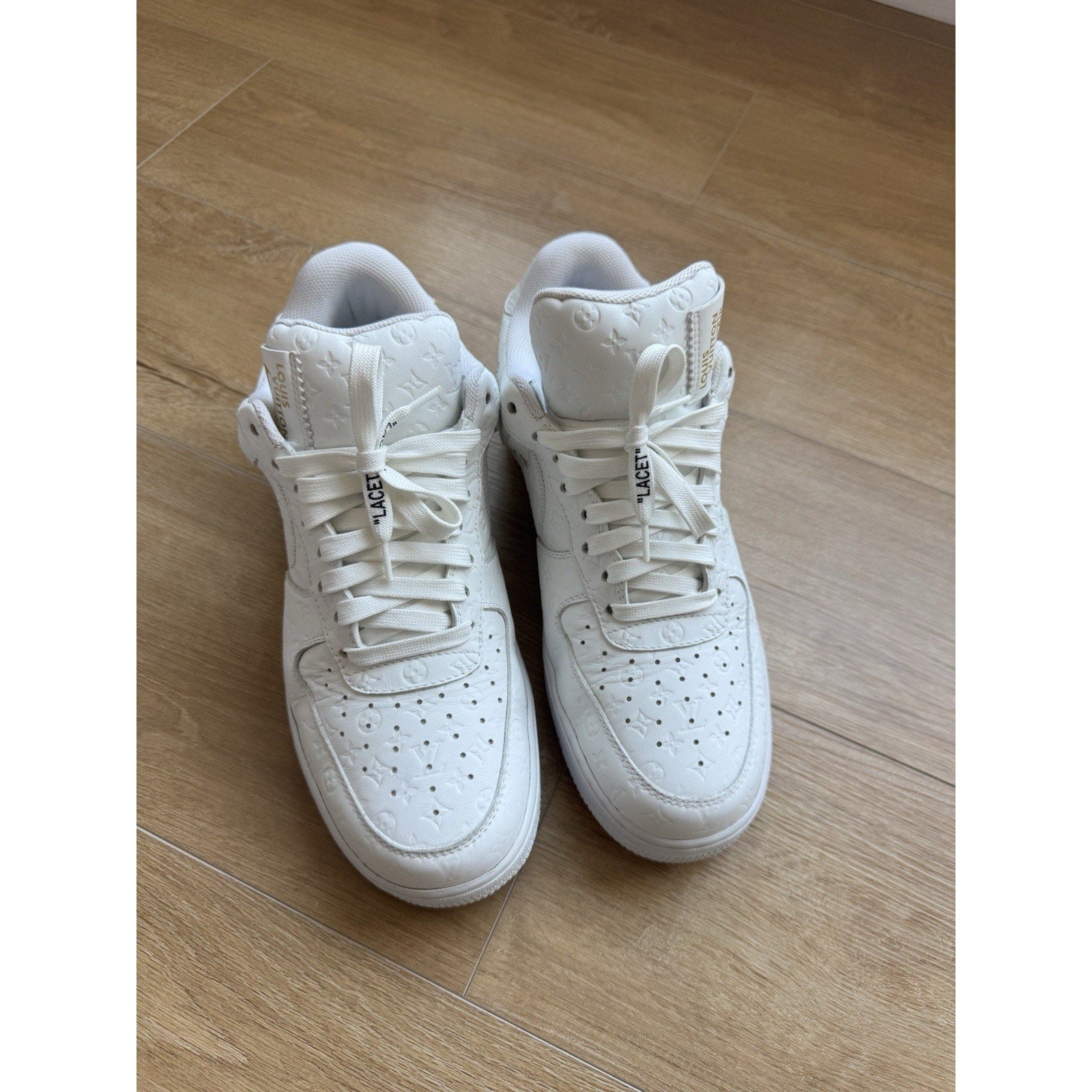 Nike Louis Vuitton x Air Force 1 Low Triple White - Size 10US