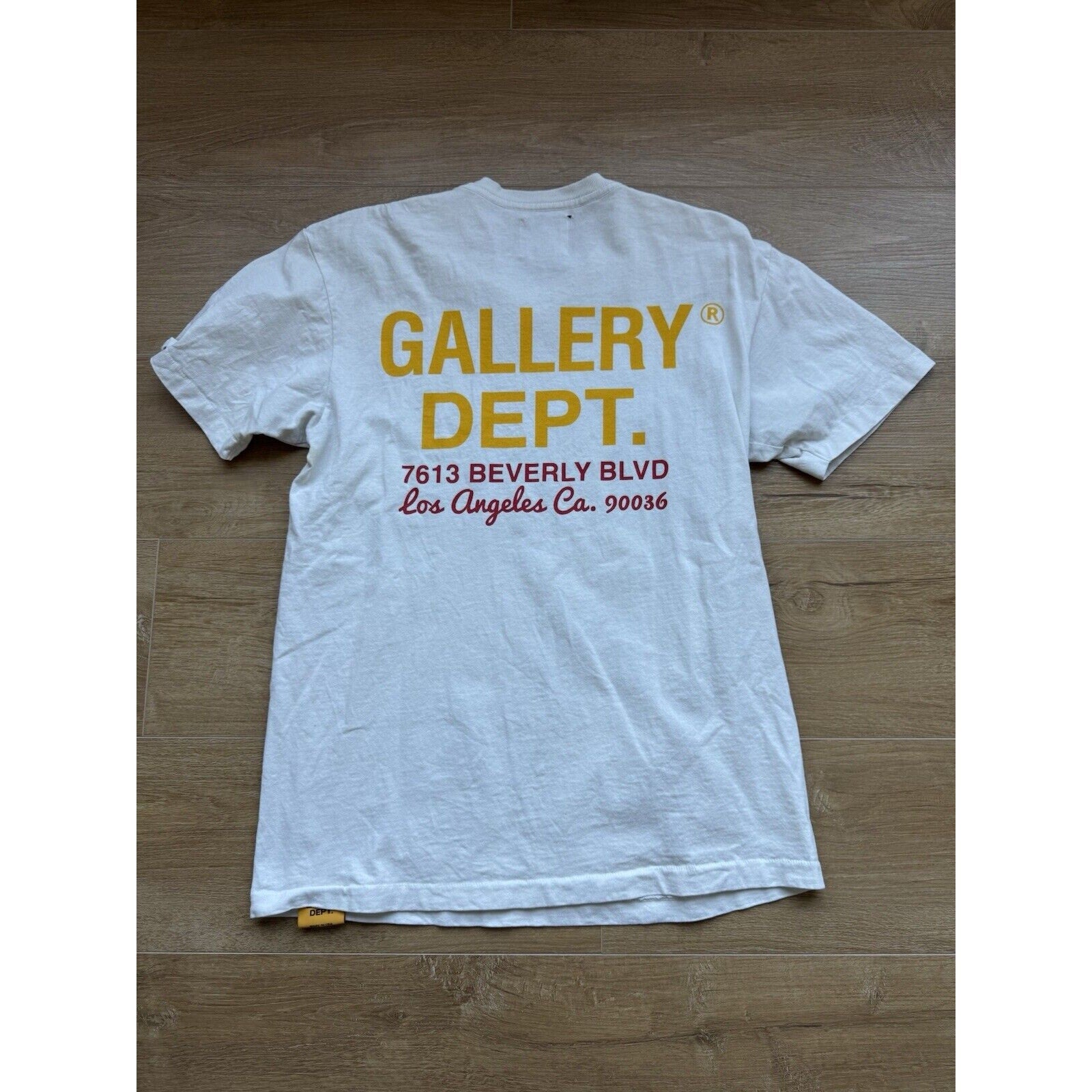 Gallery Dept. Shirt Mens Small Beige Venice Car Show Graphic Print Tee Shirt