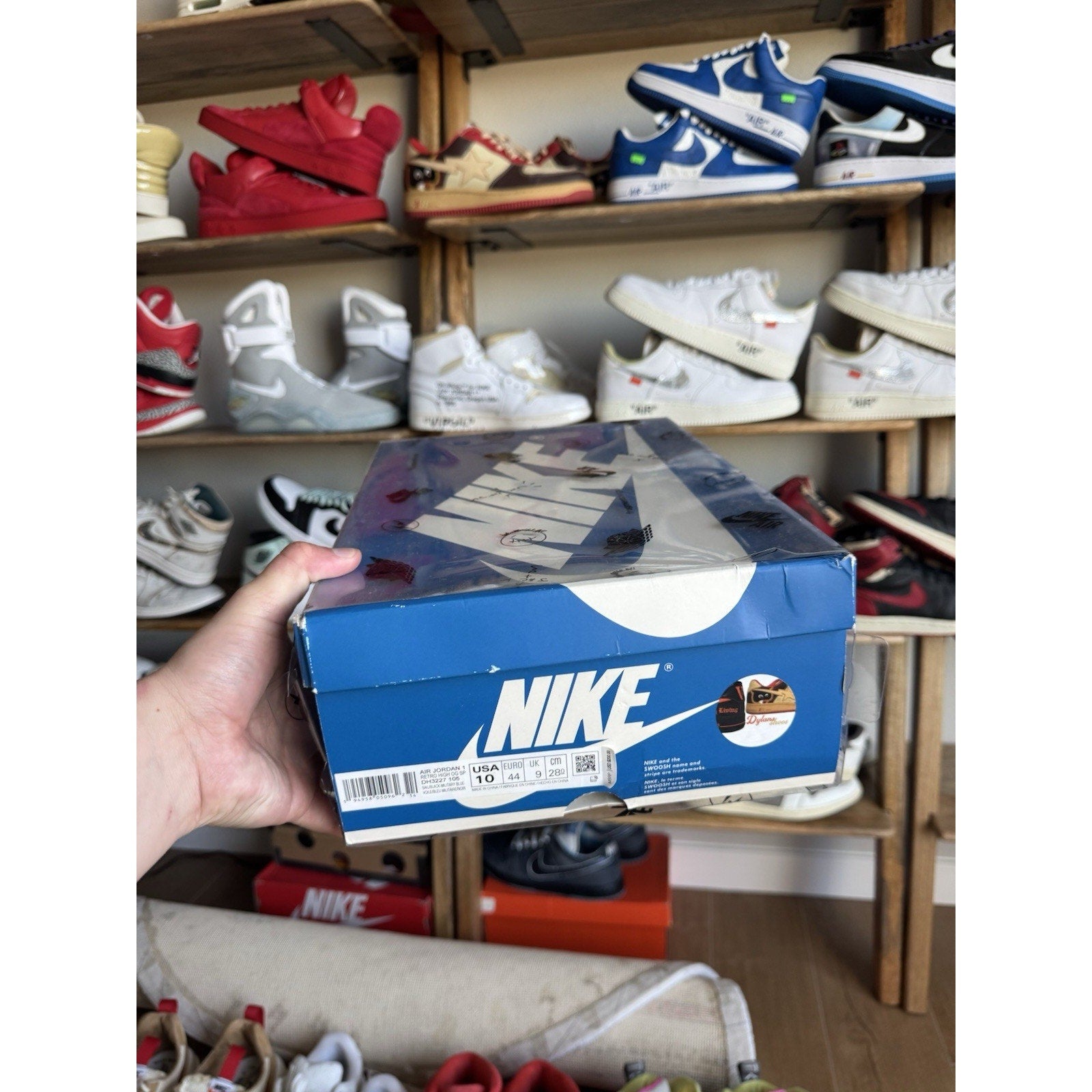Jordan 1 Retro x Fragment Design x Travis Scott High Blue - Size 10