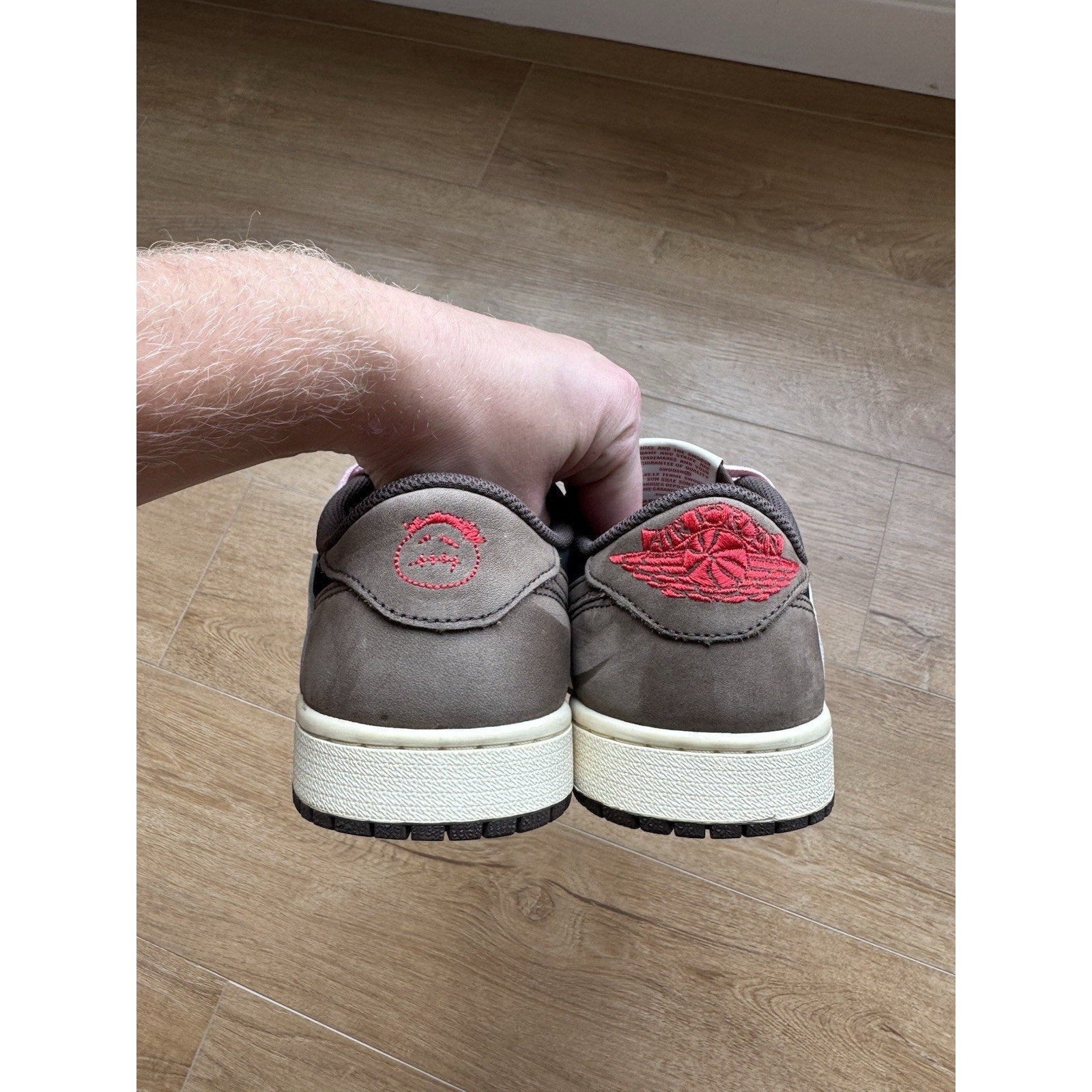Travis Scott x Air Jordan 1 Retro OG SP Low Velvet Brown - Size 8