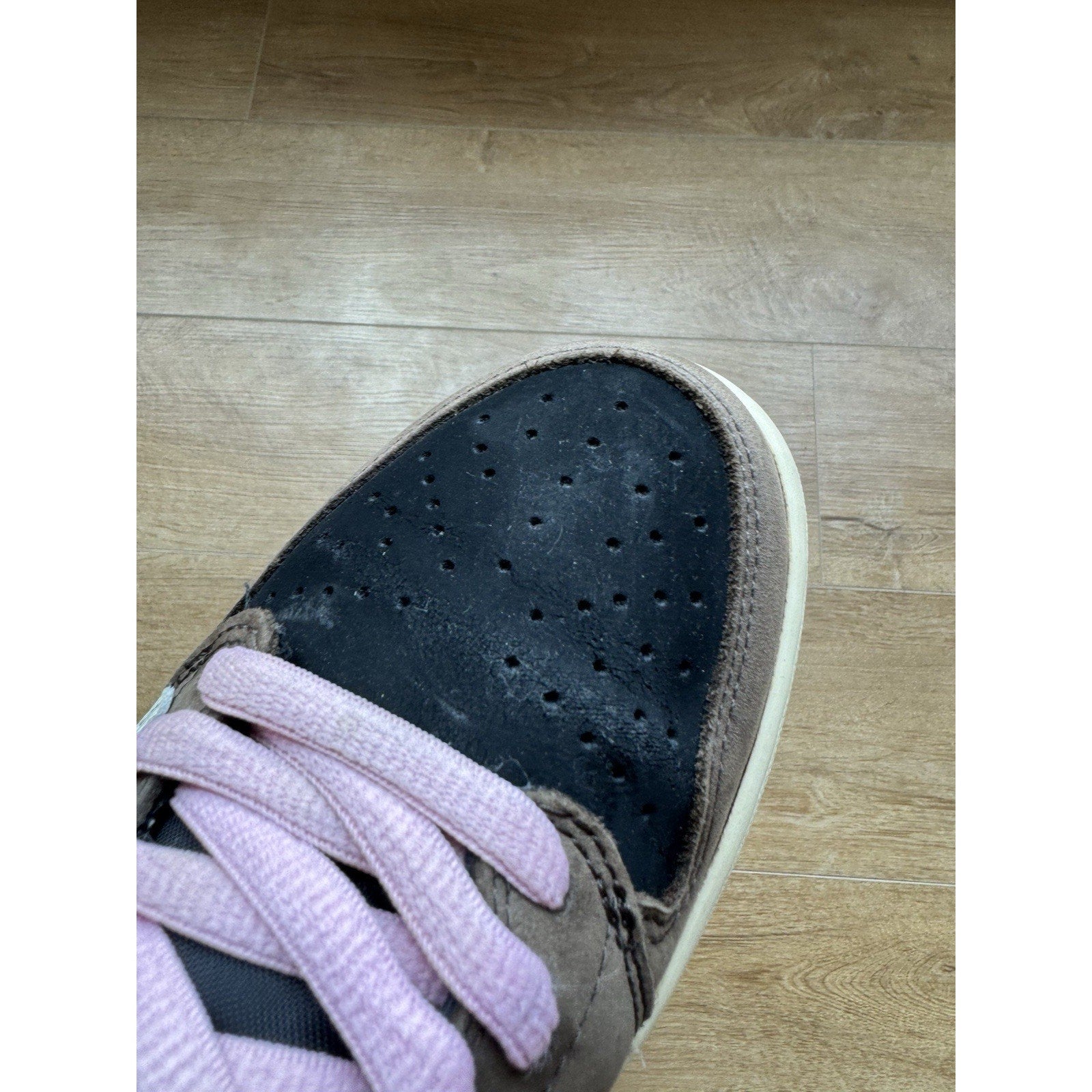 Travis Scott x Air Jordan 1 Retro OG SP Low Velvet Brown - Size 8