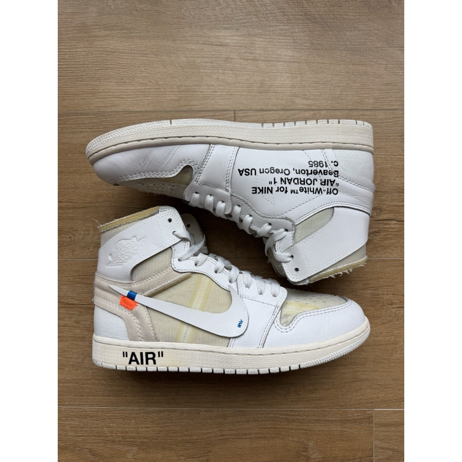 Jordan 1 Retro OG x Off-White High White - Size 9