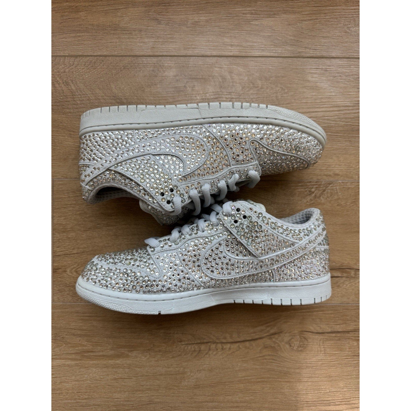 Cactus Plant Flea Market x Swarovski x Nike Dunk Low Pure Platinum - Size 11.5