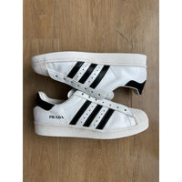 Prada x adidas Superstar White Black - Size 10.5