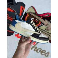 Jordan 1 Retro x Fragment Design x Travis Scott Low Blue - Size 9