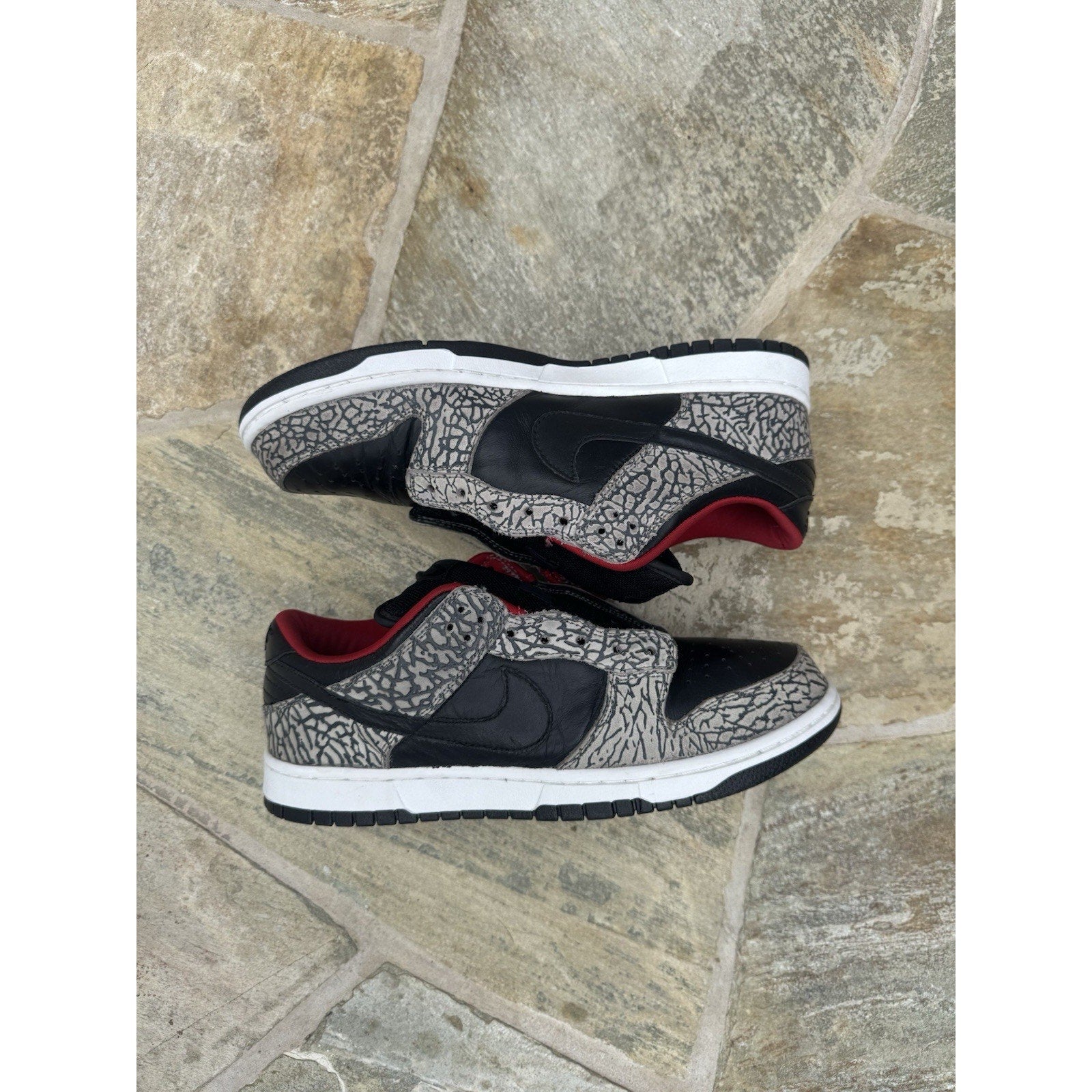Nike Supreme SB Dunk Low ‘Black Cement’ - Size 10.5