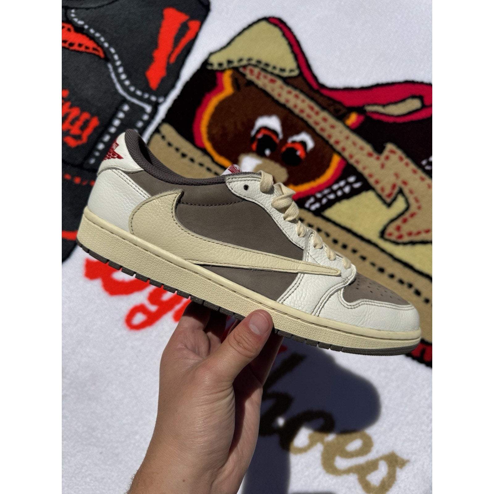 Jordan 1 Low OG x Travis Scott Reverse Mocha - Size 10.5