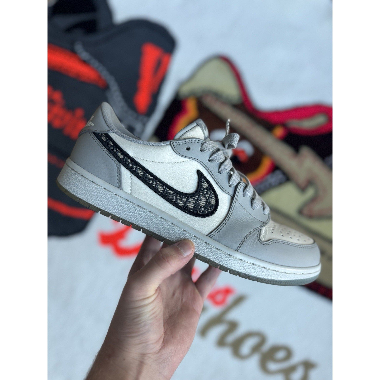 Dior x Air Jordan 1 Low Gray - Size 10.5
