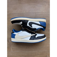 Jordan 1 Retro x Fragment Design x Travis Scott Low Blue - Size 8