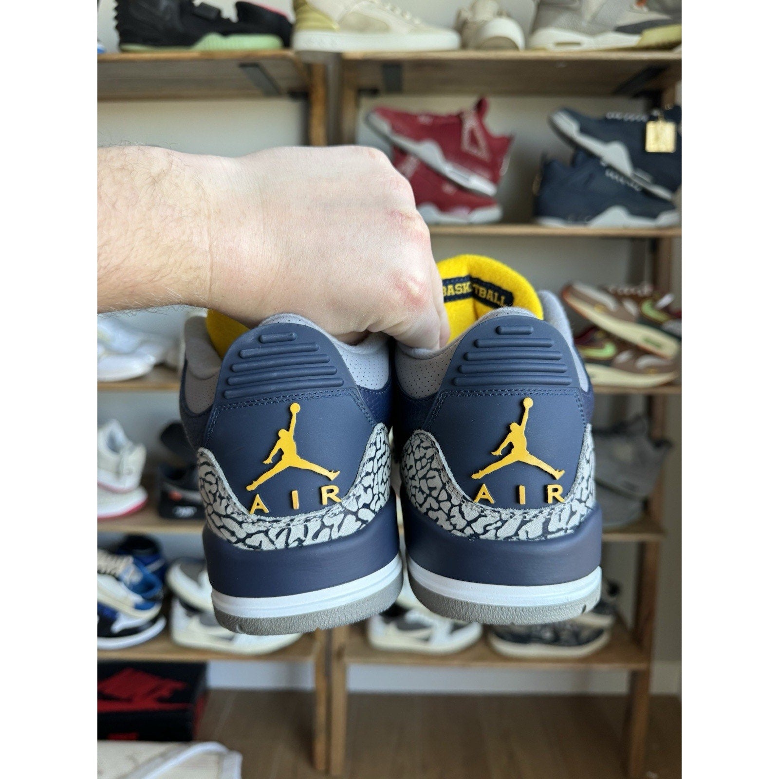 Jordan 3 ‘Michigan’ PE - Size 11.5