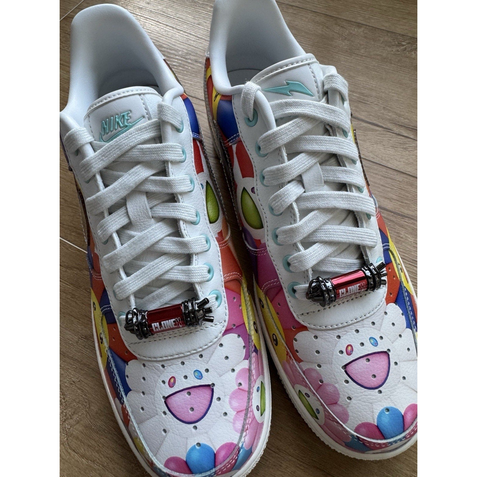 RTFKT x Takashi Murakami x Nike Air Force 1 Low Murakami Drip - Size 8.5