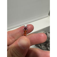 Custom Sapphire Rainbow White Gold Tennis Bracelet 7 inch, 16 CTS, 14K Gold