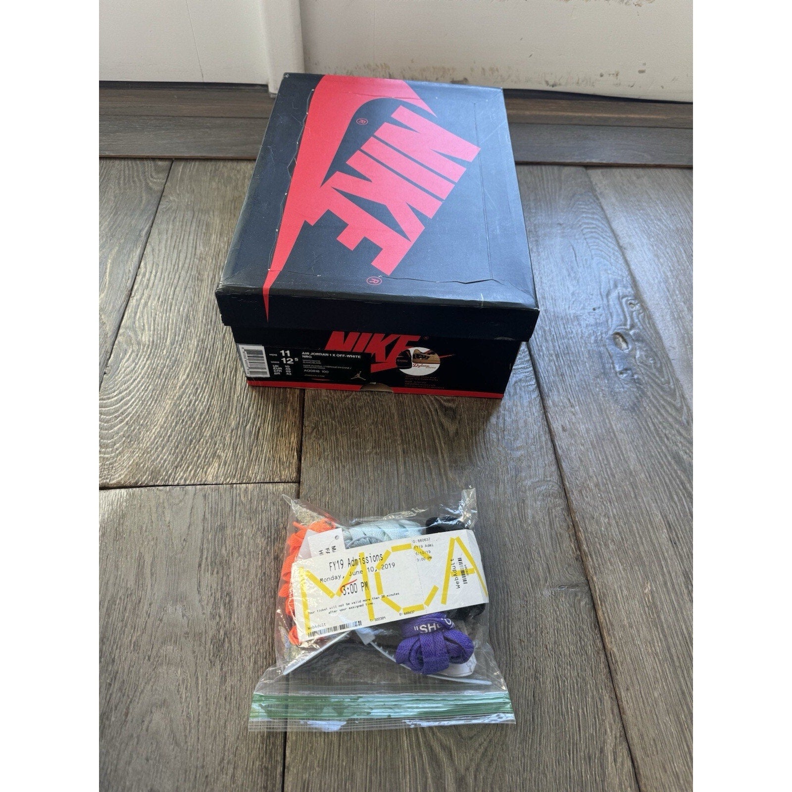 Signed By Virgil Abloh Jordan 1 Off White ‘Euro’