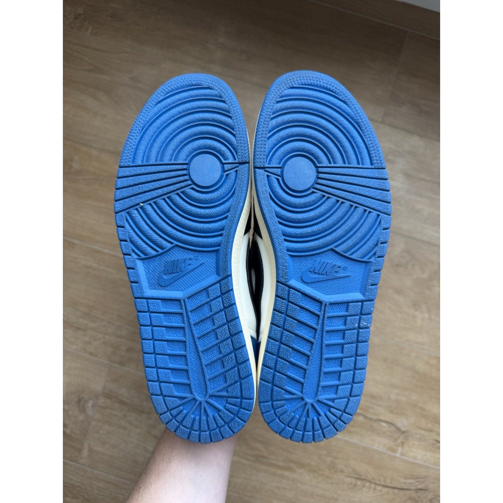 Jordan 1 Retro x Fragment Design x Travis Scott Low Blue - Size 12