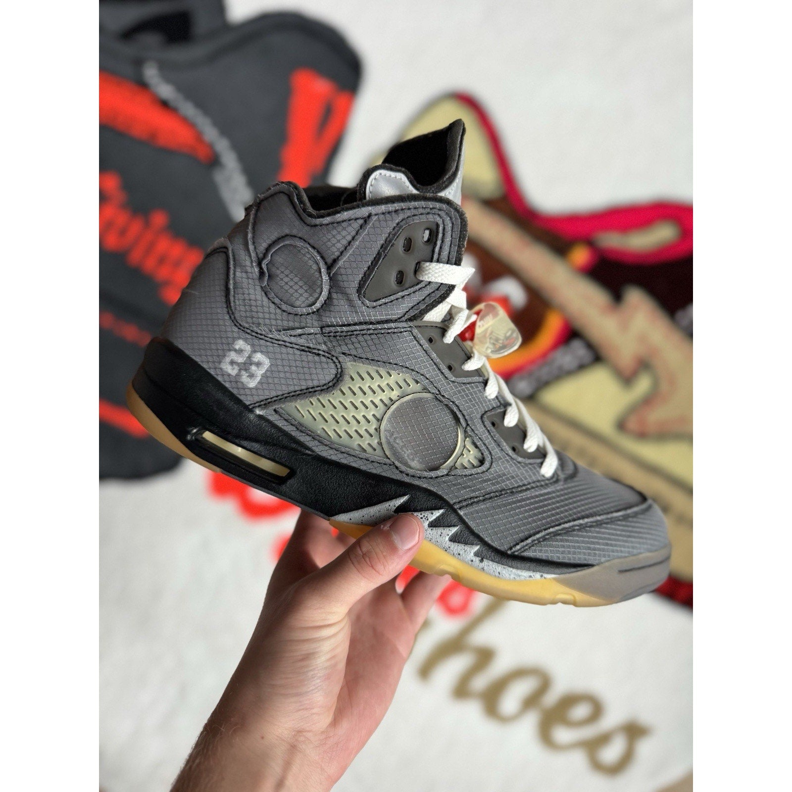 Jordan 5 Retro SP x Off-White Mid Muslin - Size 12