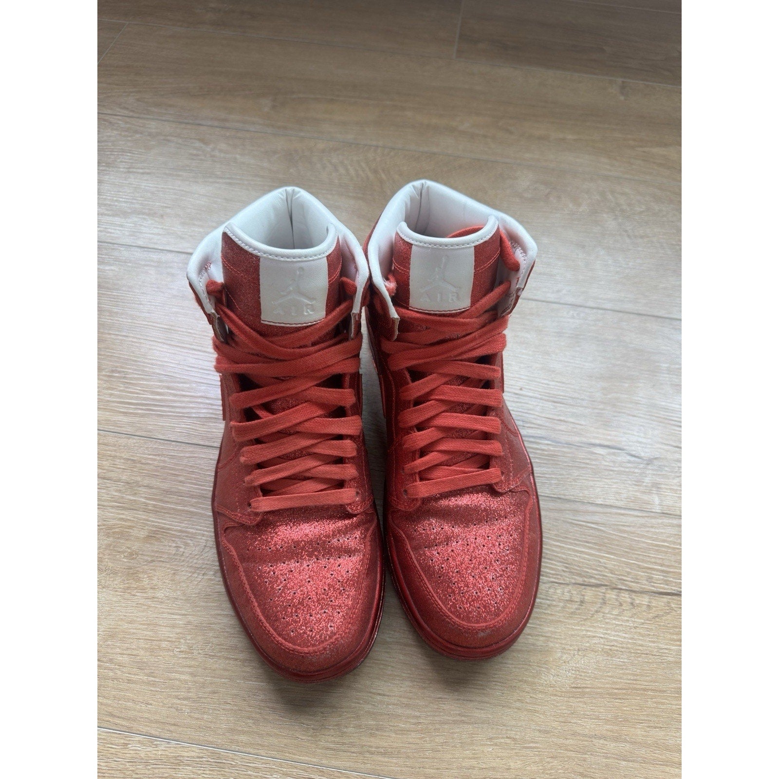 Jordan 1 Legends Of Summer Red Glitter - Size 8.5