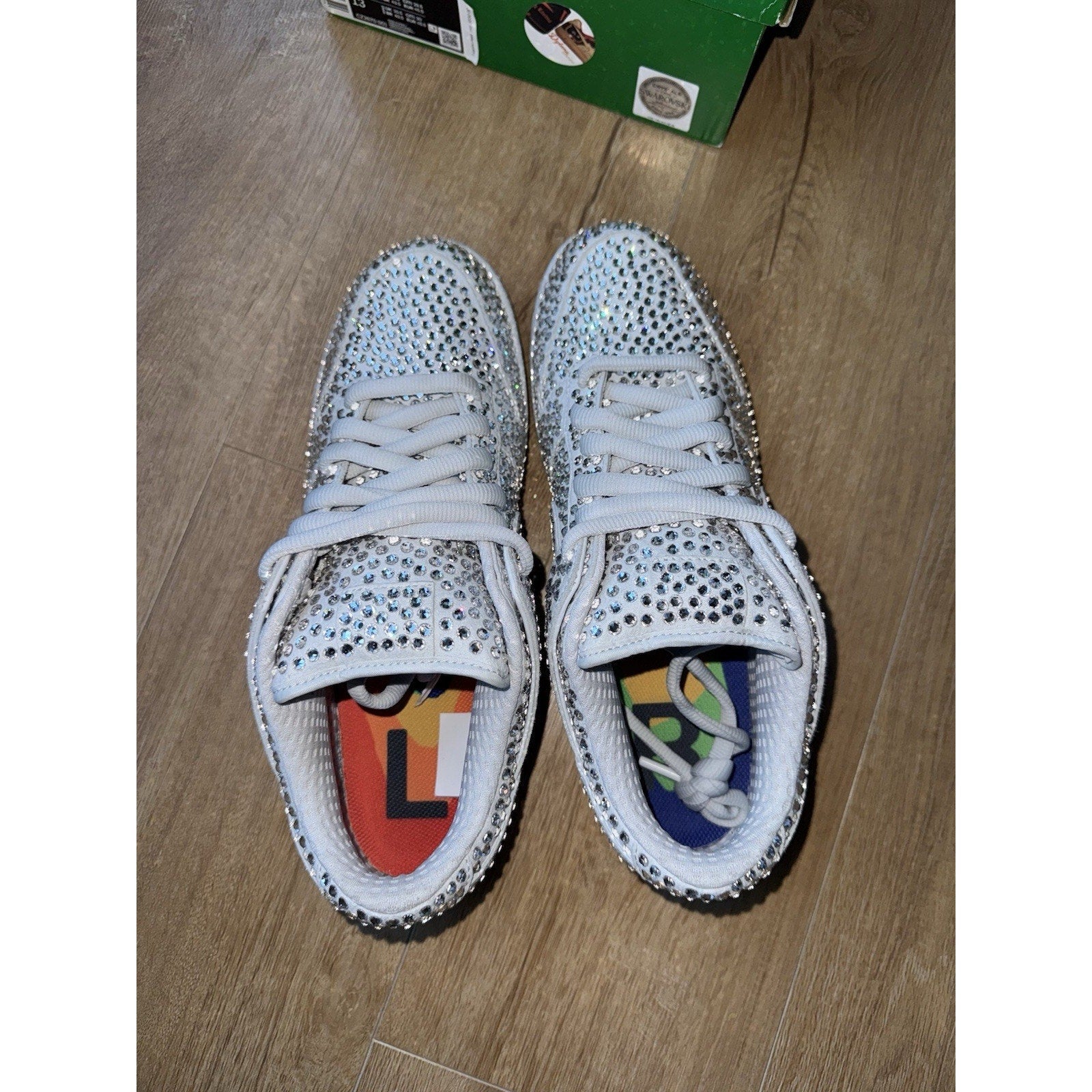 Cactus Plant Flea Market x Swarovski x Nike Dunk Low Pure Platinum - Size 11.5