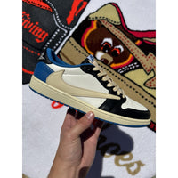 Jordan 1 Retro x Fragment Design x Travis Scott Low Blue - Size 10.5