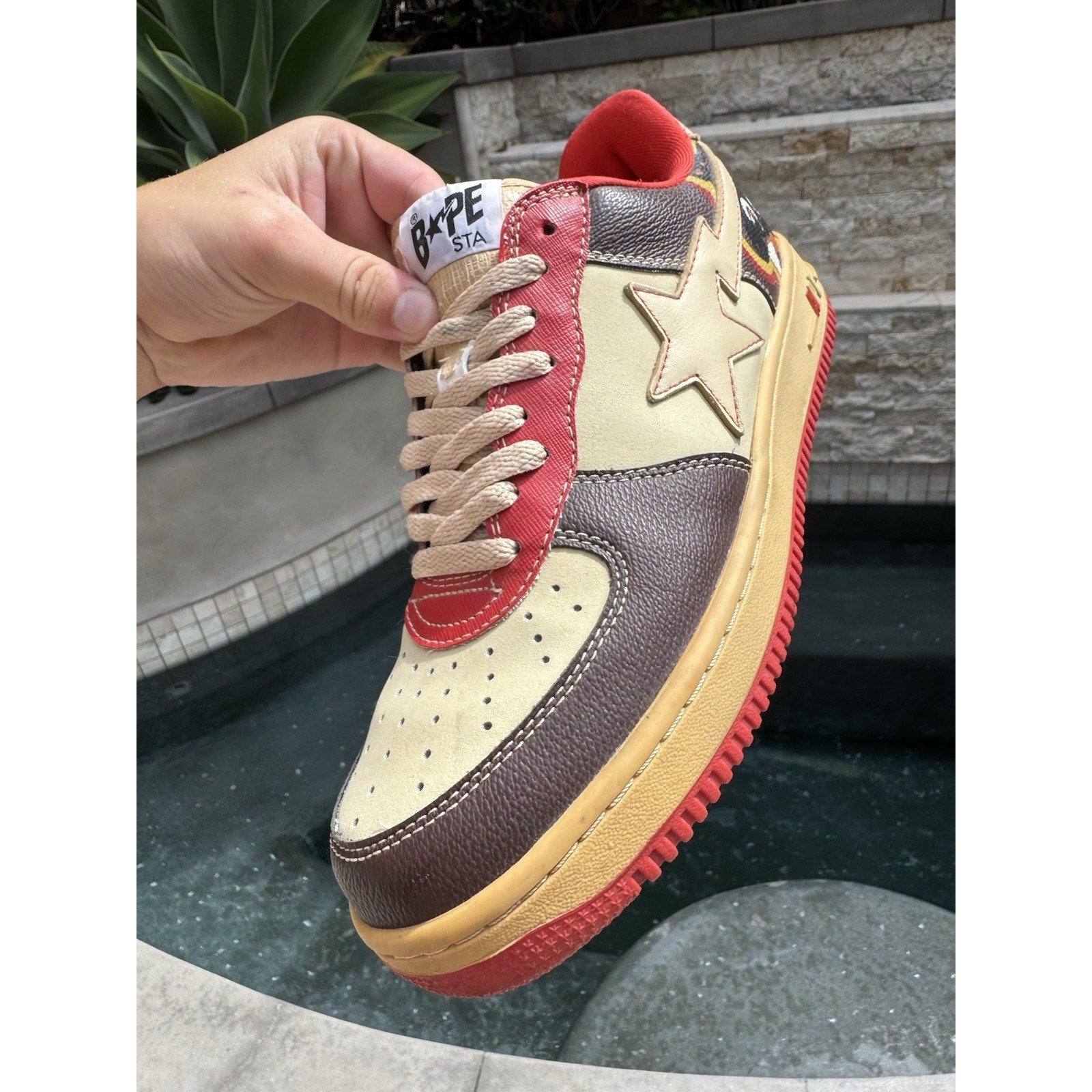 A Bathing Ape Kanye West x Bapesta FS-001 Low College Dropout - Size 10