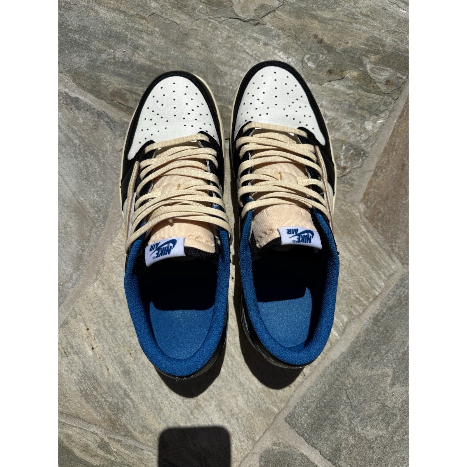 Jordan 1 Retro x Fragment Design x Travis Scott Low Blue - Size 10.5