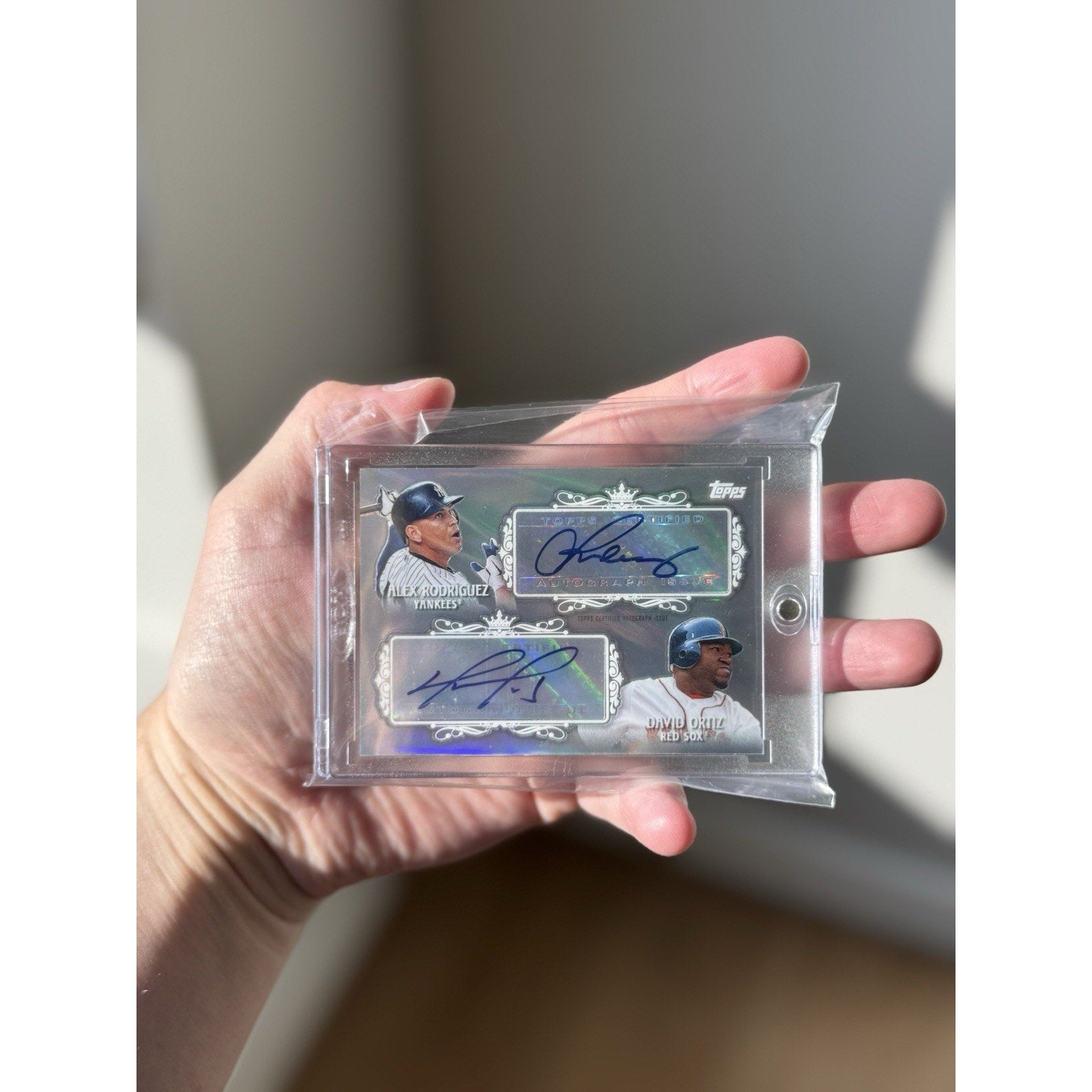 Topps 2013 Alex Rodriguez And David Ortiz Dual Autograph