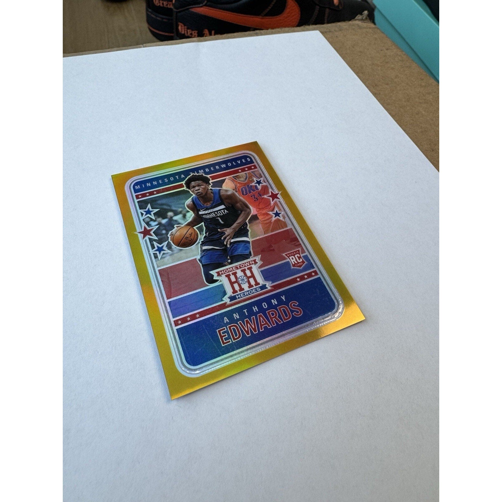 Anthony Edwards 2020 Chronicles Rookie Hometown Heroes Gold 02/10