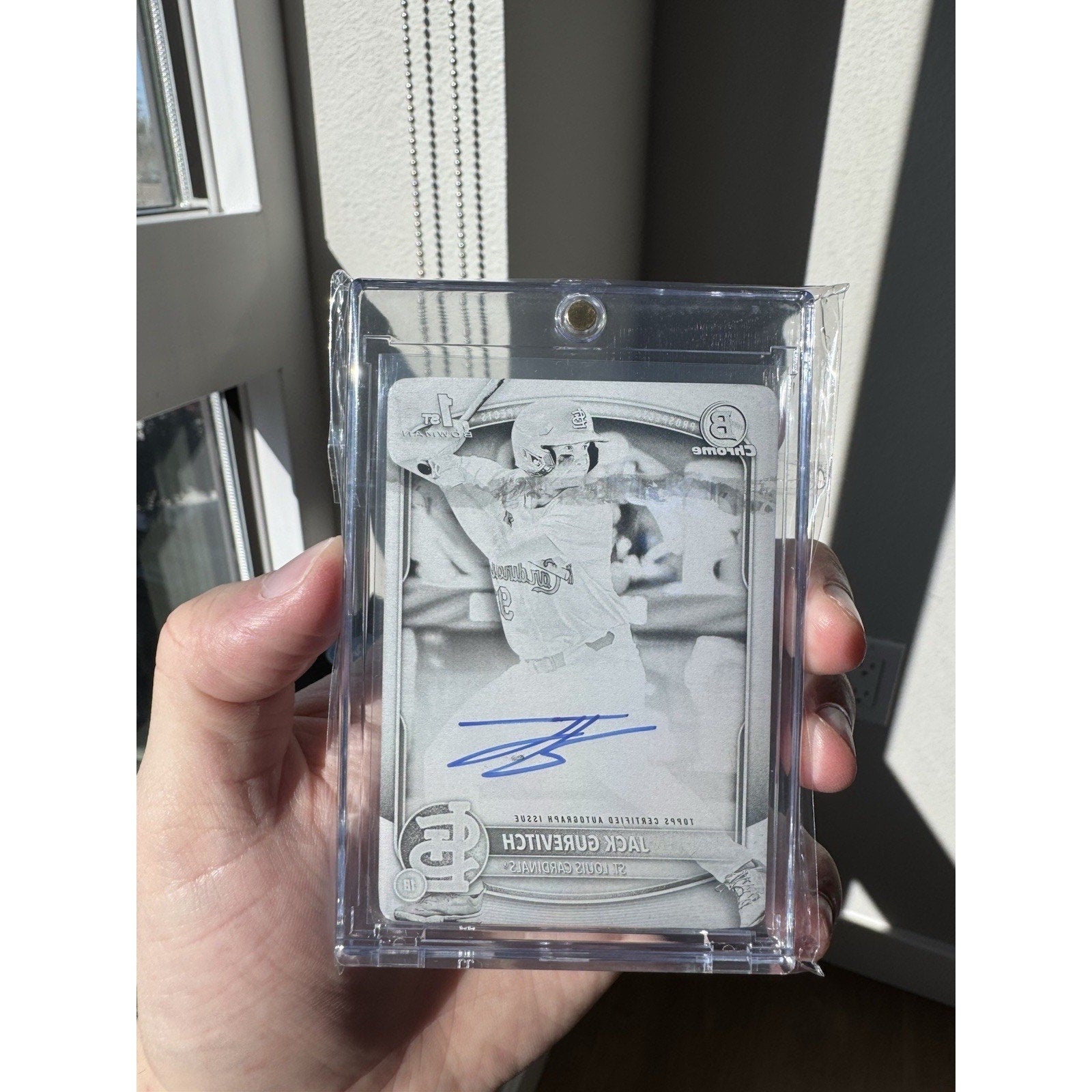 Jack Gurevitch 2025 Bowman Draft Black Printing Plate Autograph Rookie 1/1