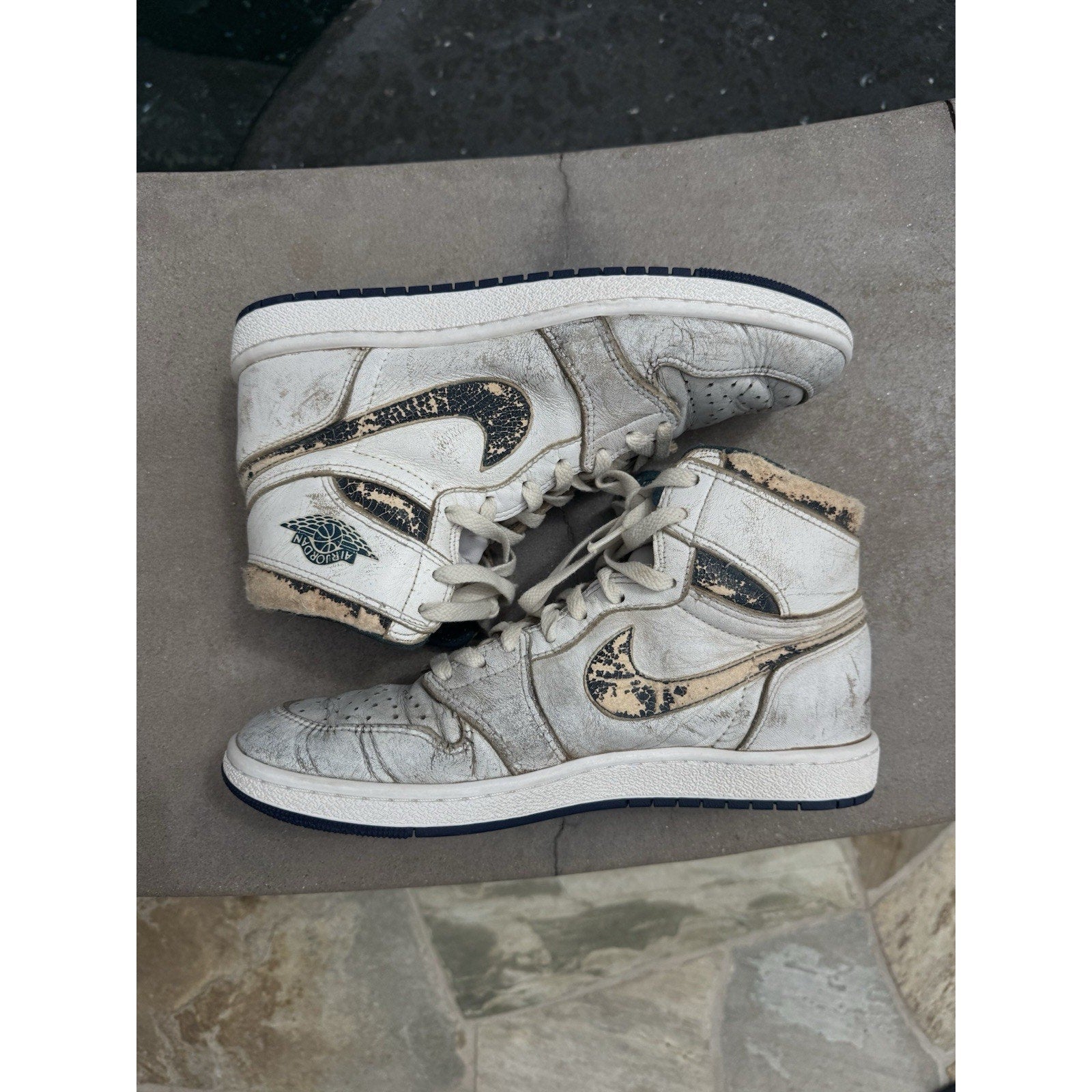 Jordan 1 1985 Blue Metallic - Size 10 (RESTORED)