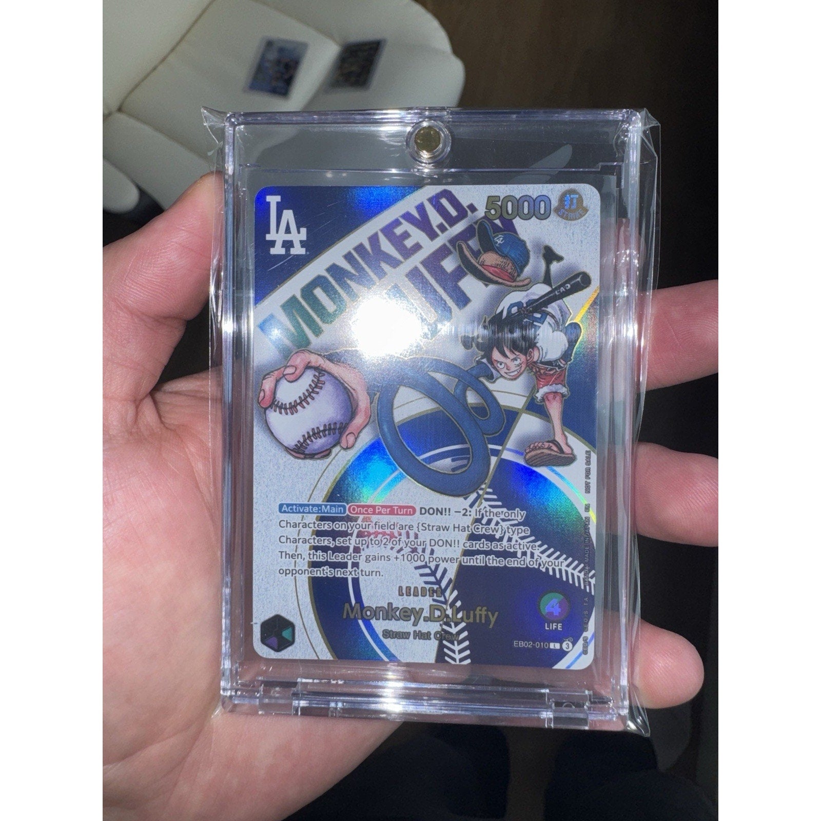 Monkey.D.Luffy (010) (Dodgers x ONE PIECE) EB02-010 One Piece Promotion Card