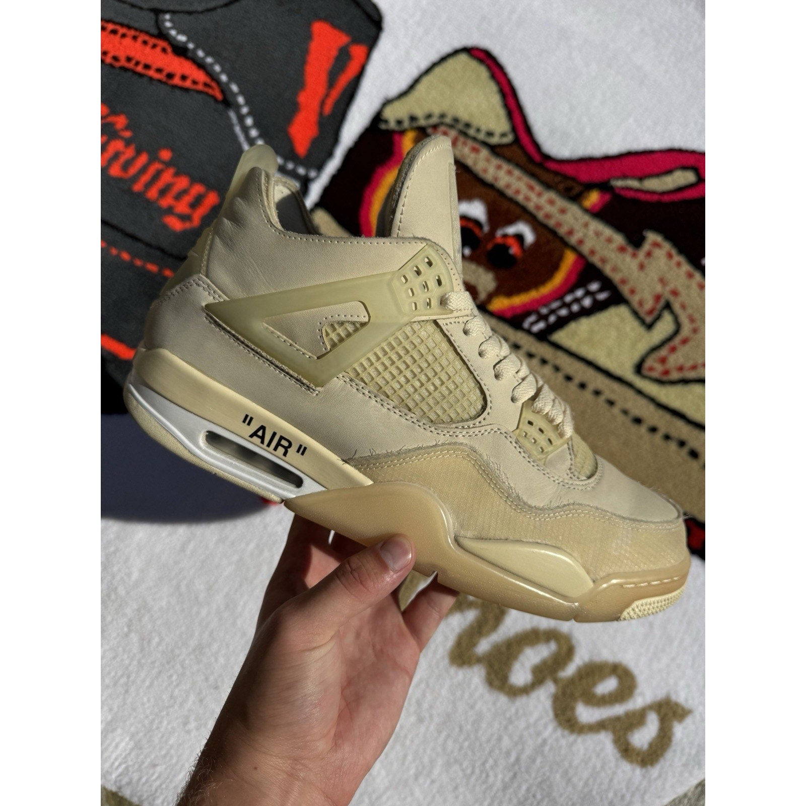 Jordan 4 SP x Off-White Mid Sail - Size 14W/12.5M