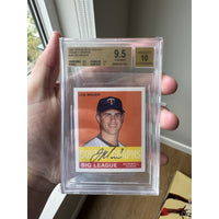 Joe Mauer 2007 Upper Deck Goudey Autograph On Card BGS 9.5 AUTO 10