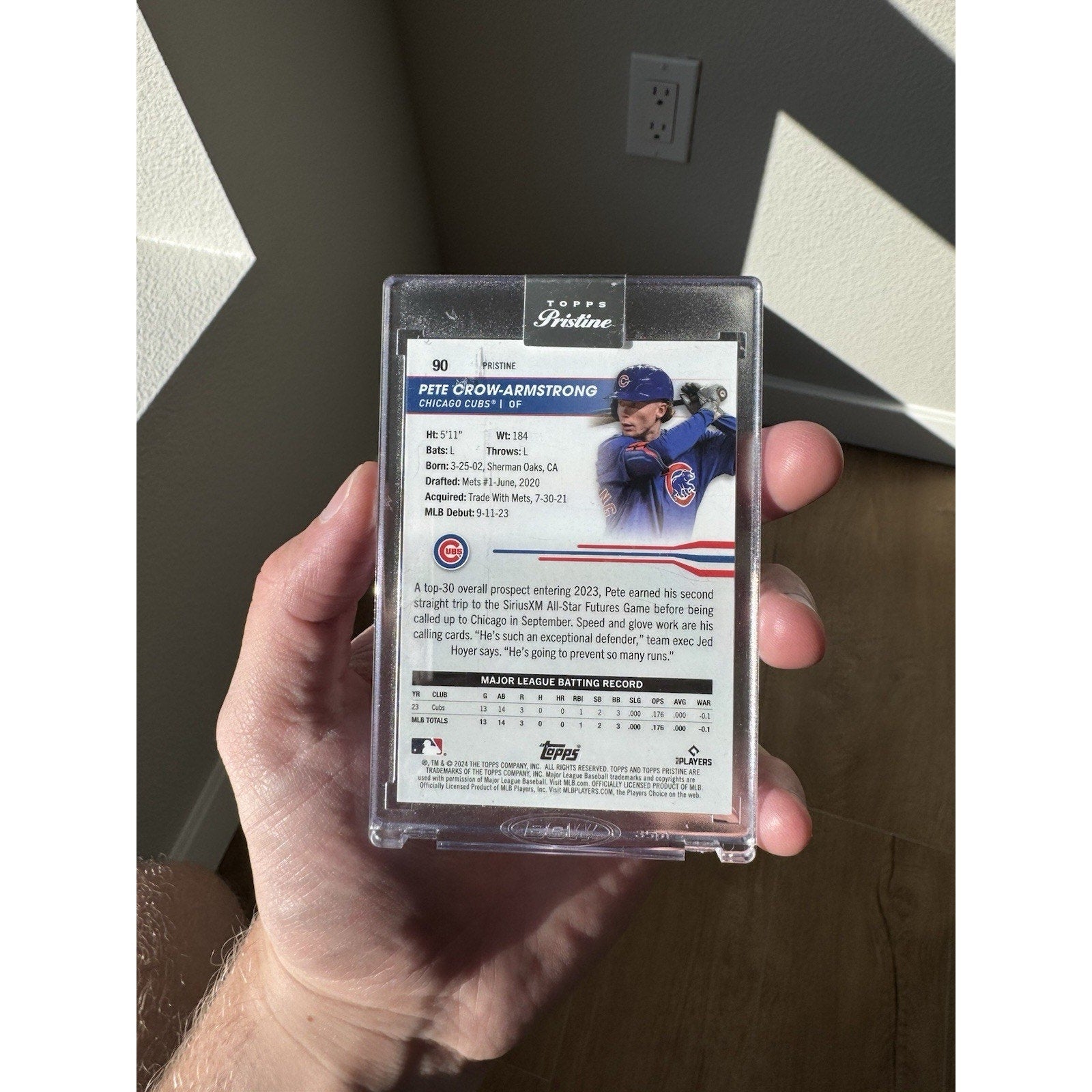 2024 Topps Pristine - Pete Crow-Armstrong #90 One Of One 1/1 Rookie