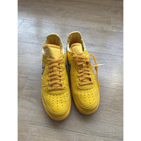 Nike Air Force 1 Low OFF-WHITE University Gold Metallic Silver - Size 10
