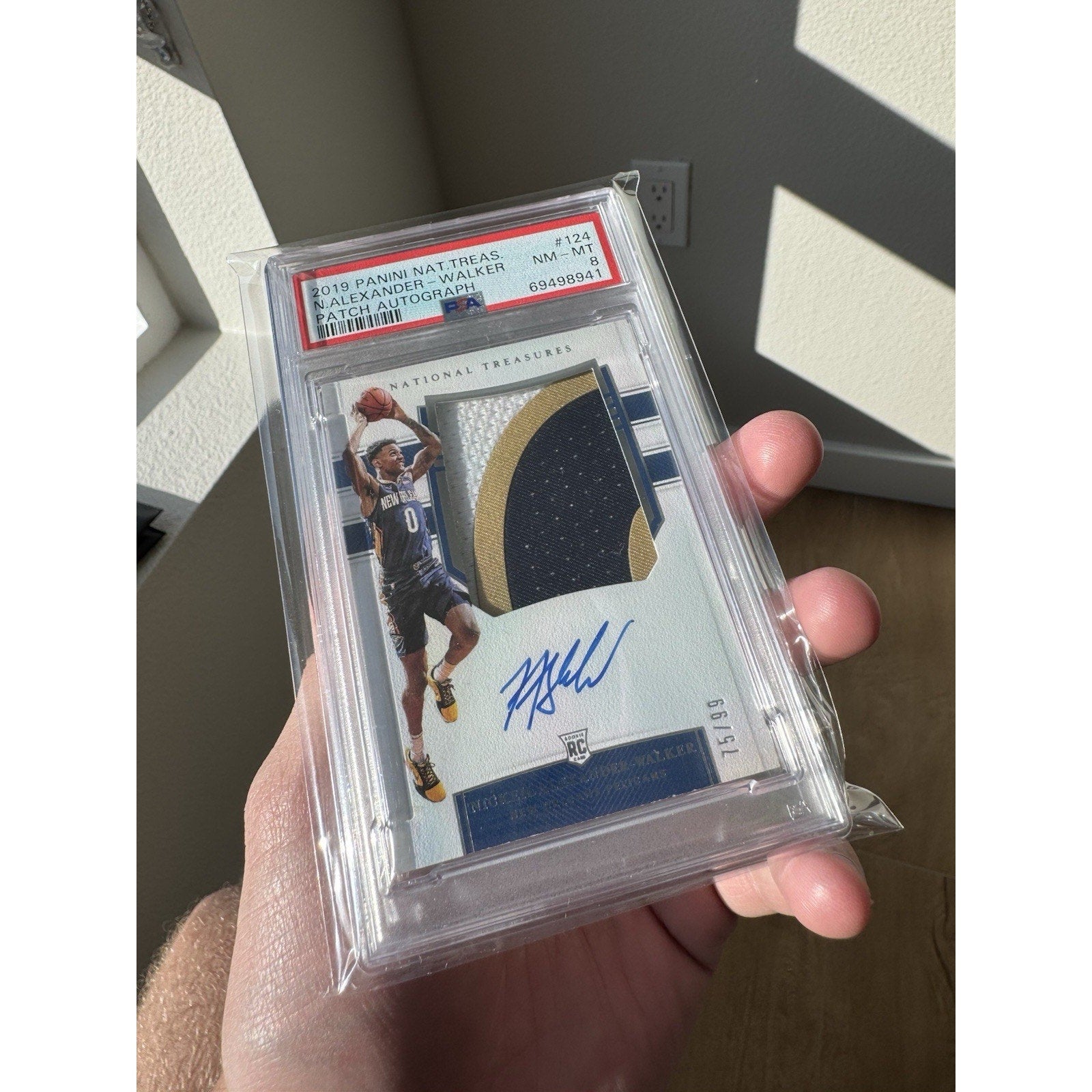 Nickeil Alexander Walked 2019 National Treasures RPA 75/99 PSA 8