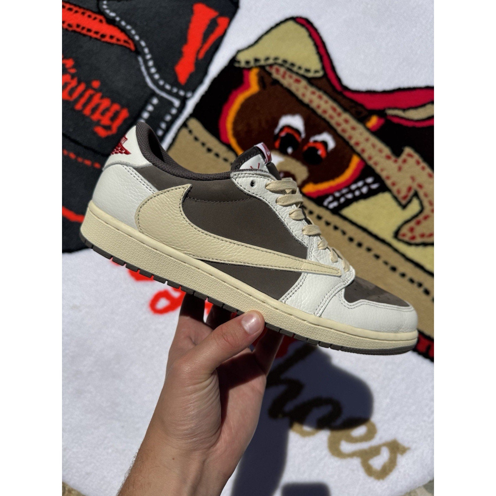 Jordan 1 Low OG x Travis Scott Reverse Mocha - Size 10.5