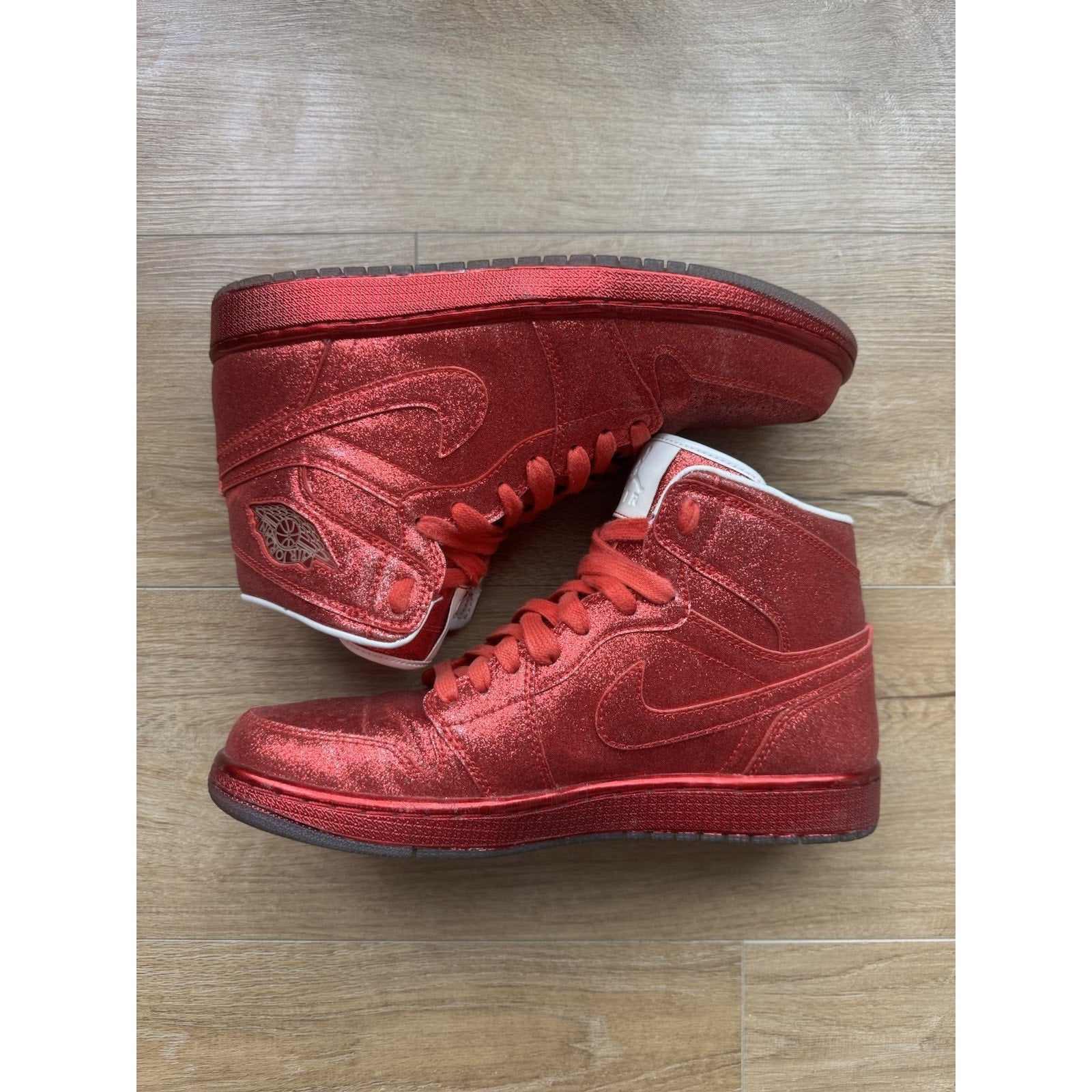 Jordan 1 Legends Of Summer Red Glitter - Size 8.5