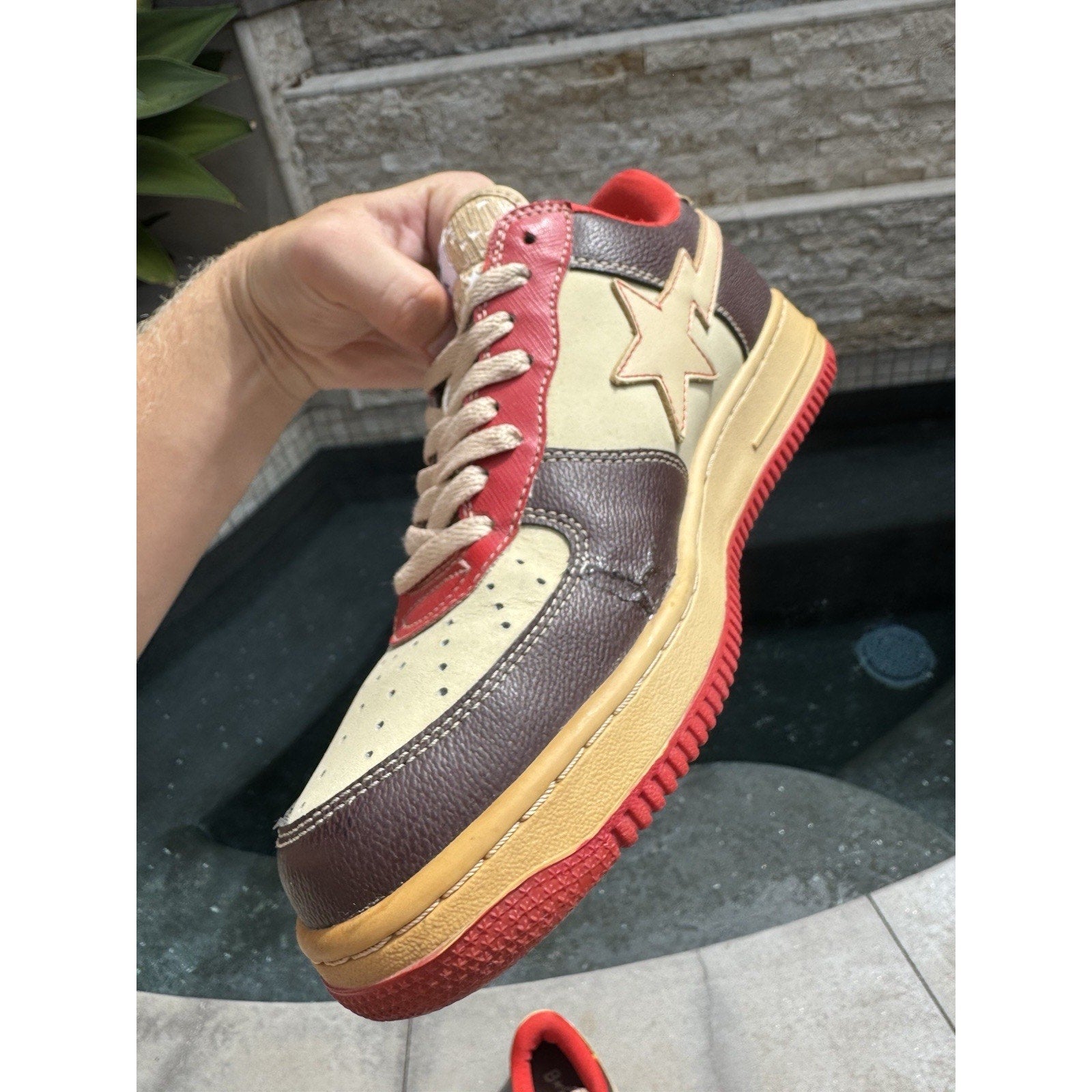 A Bathing Ape Kanye West x Bapesta FS-001 Low College Dropout - Size 10