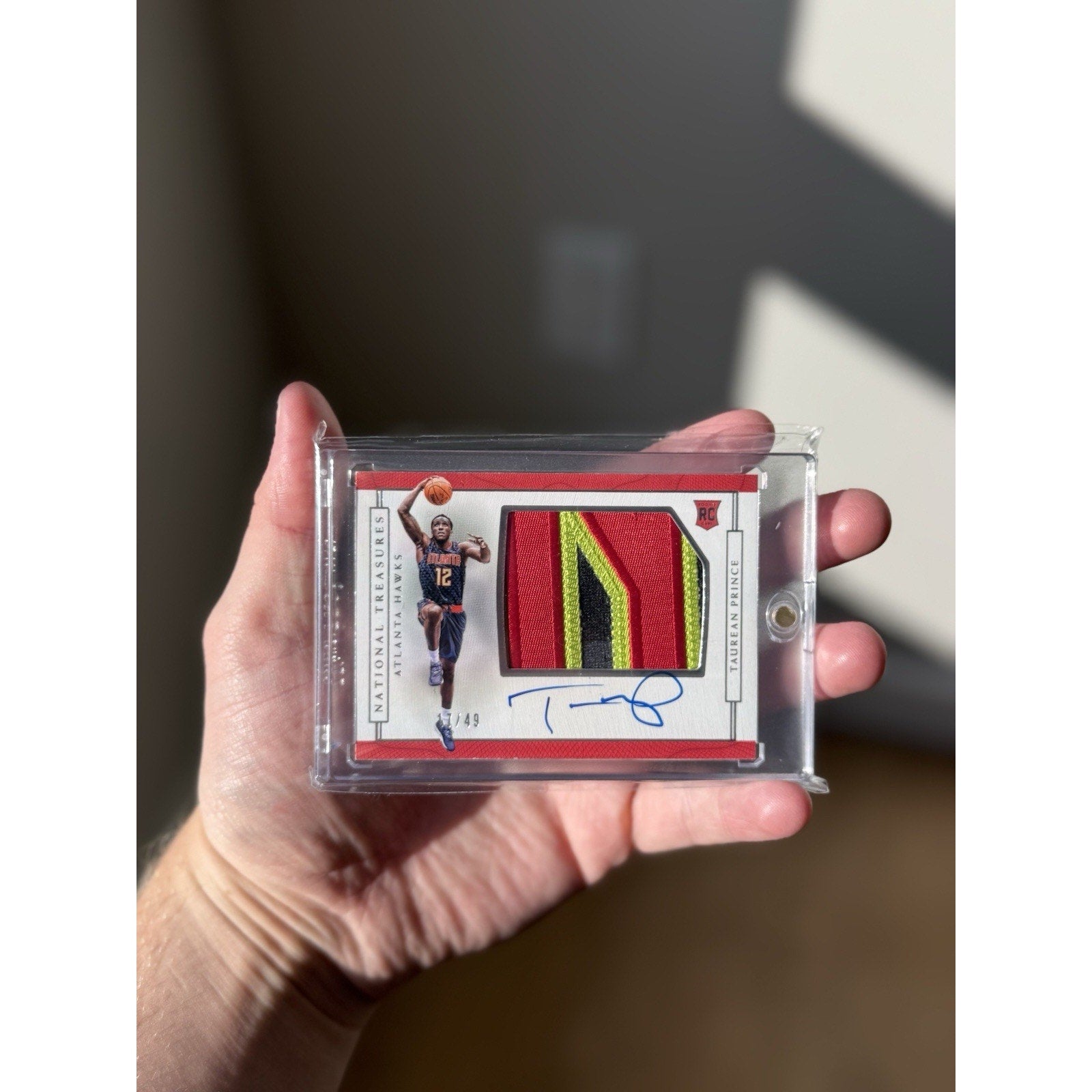 Taurean Prince 2016-17 Panini National Treasures RPA Horizontal 17/49 Nasty Patc