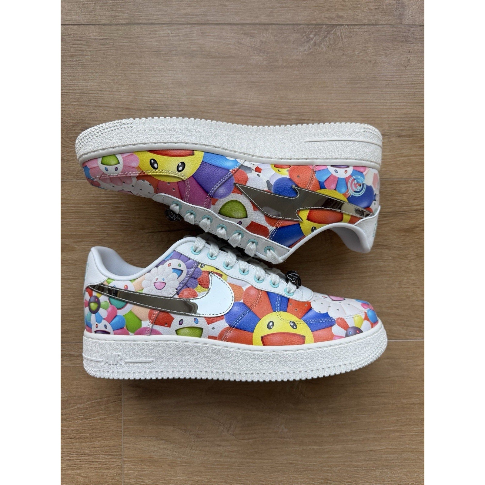 RTFKT x Takashi Murakami x Nike Air Force 1 Low Murakami Drip - Size 8.5